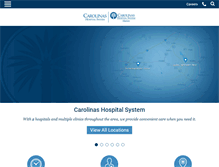 Tablet Screenshot of carolinashospital.com